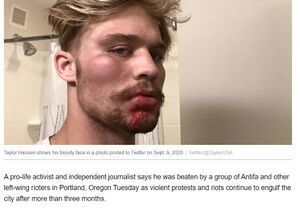 Image of Taylor from a Sept. 2020 article on Christian Post about an assault that happened in Portland